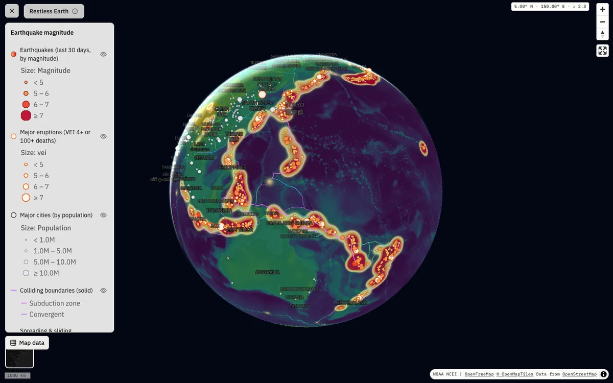 The map in GeoLens