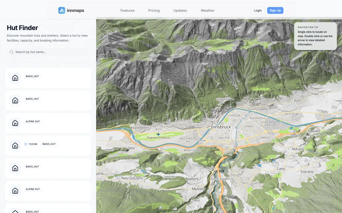 The map in innmaps