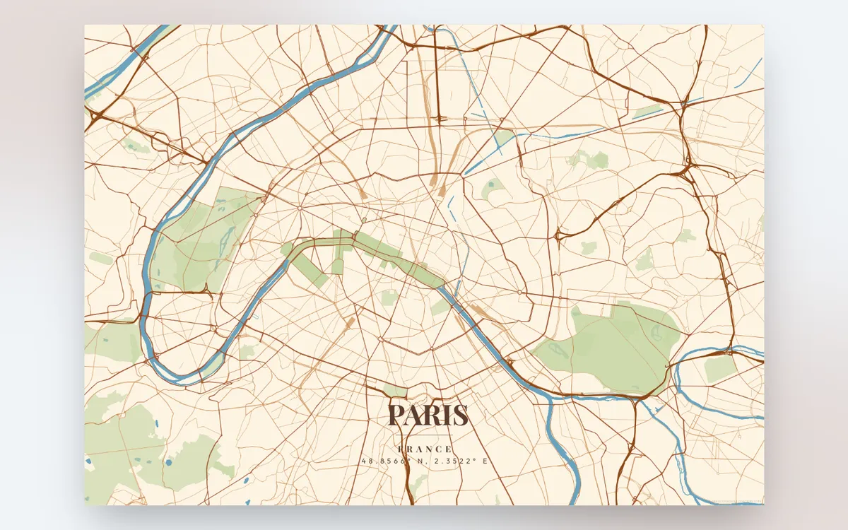 The map in MapPoster