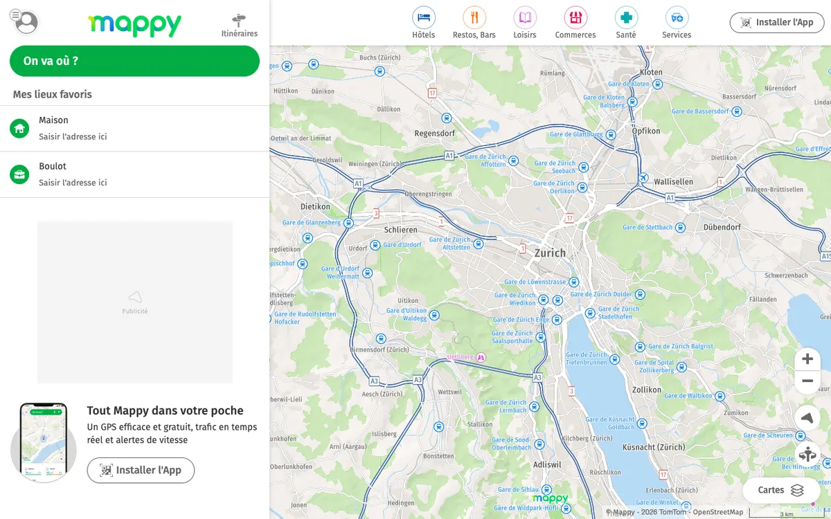 The map in Mappy