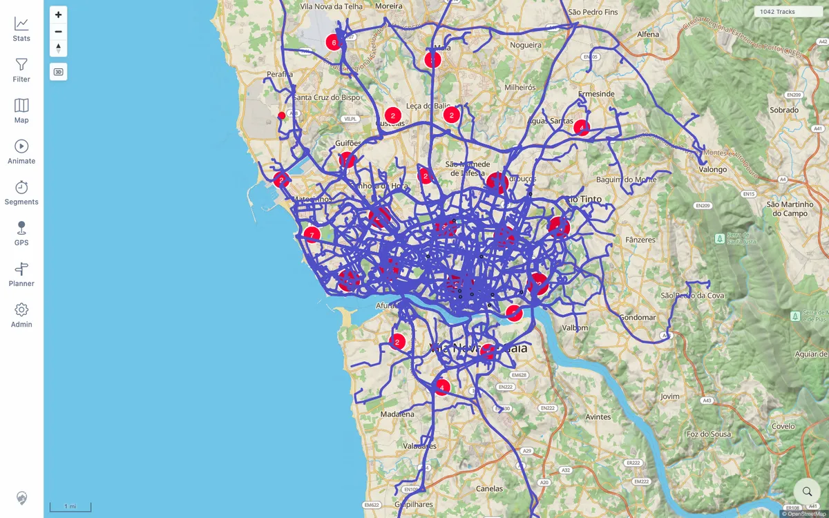 The map in MTL Explorer