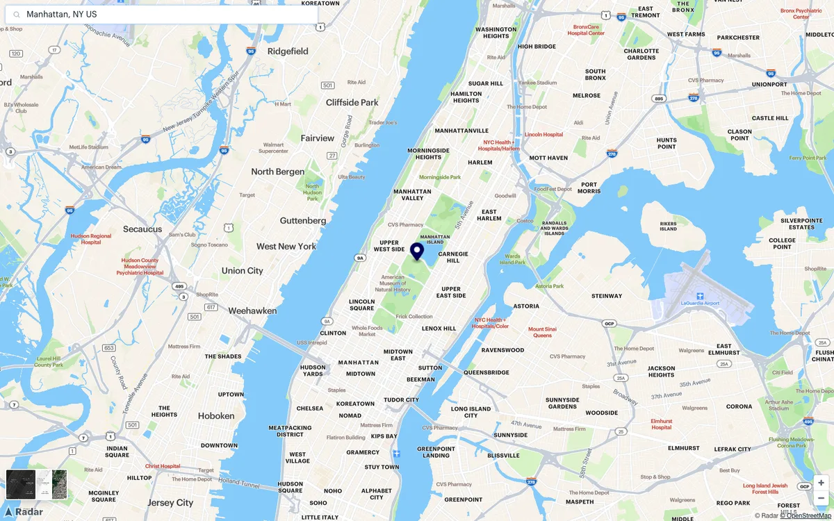 The map in Radar