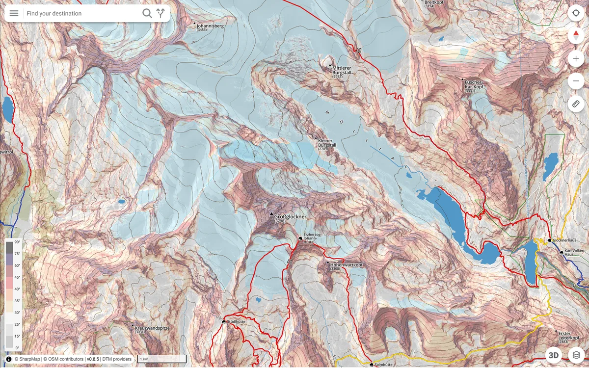 The map in SharpMap