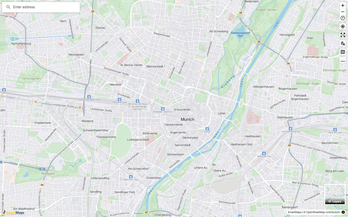 The map in SmartMaps